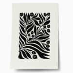 Πόστερ BLACK AND WHITE FLORAL 8