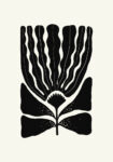 Πόστερ BLACK AND WHITE FLORAL 9