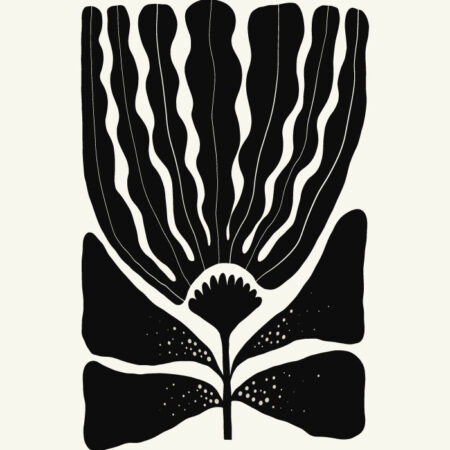 Πόστερ BLACK AND WHITE FLORAL 9 - Botanical - Λουλούδια Sticky 3
