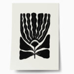 Πόστερ BLACK AND WHITE FLORAL 9