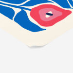 Πόστερ BLUE AND PINK ABSTRACT FLORAL 3