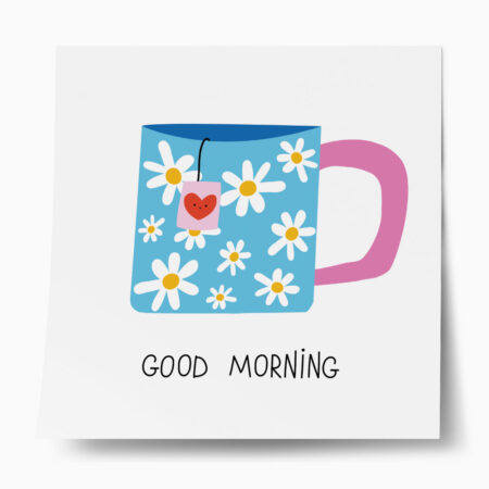 Πόστερ ΤΕΤΡΑΓΩΝΟ CUTE CUP GOOD MORNING - Food & Drink Sticky 1