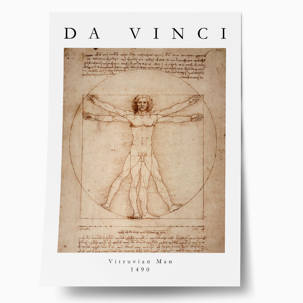 Πόστερ DA VINCI - VITRUVIAN MAN