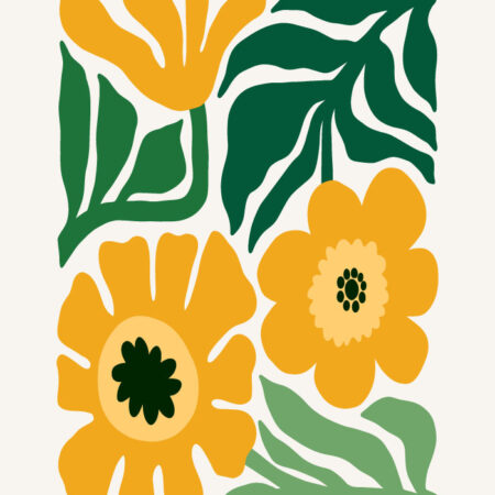 Πόστερ DAISIES MATISSE STYLE - Botanical - Λουλούδια Sticky 3
