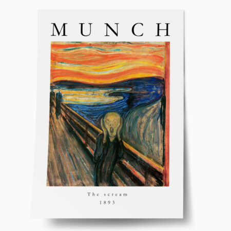Πόστερ EDVARD MUNCH - THE SCREAM - Διασημοι Ζωγραφοι Sticky 1