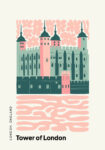 Πόστερ FLORAL-TRAVEL-LONDON-TOWER