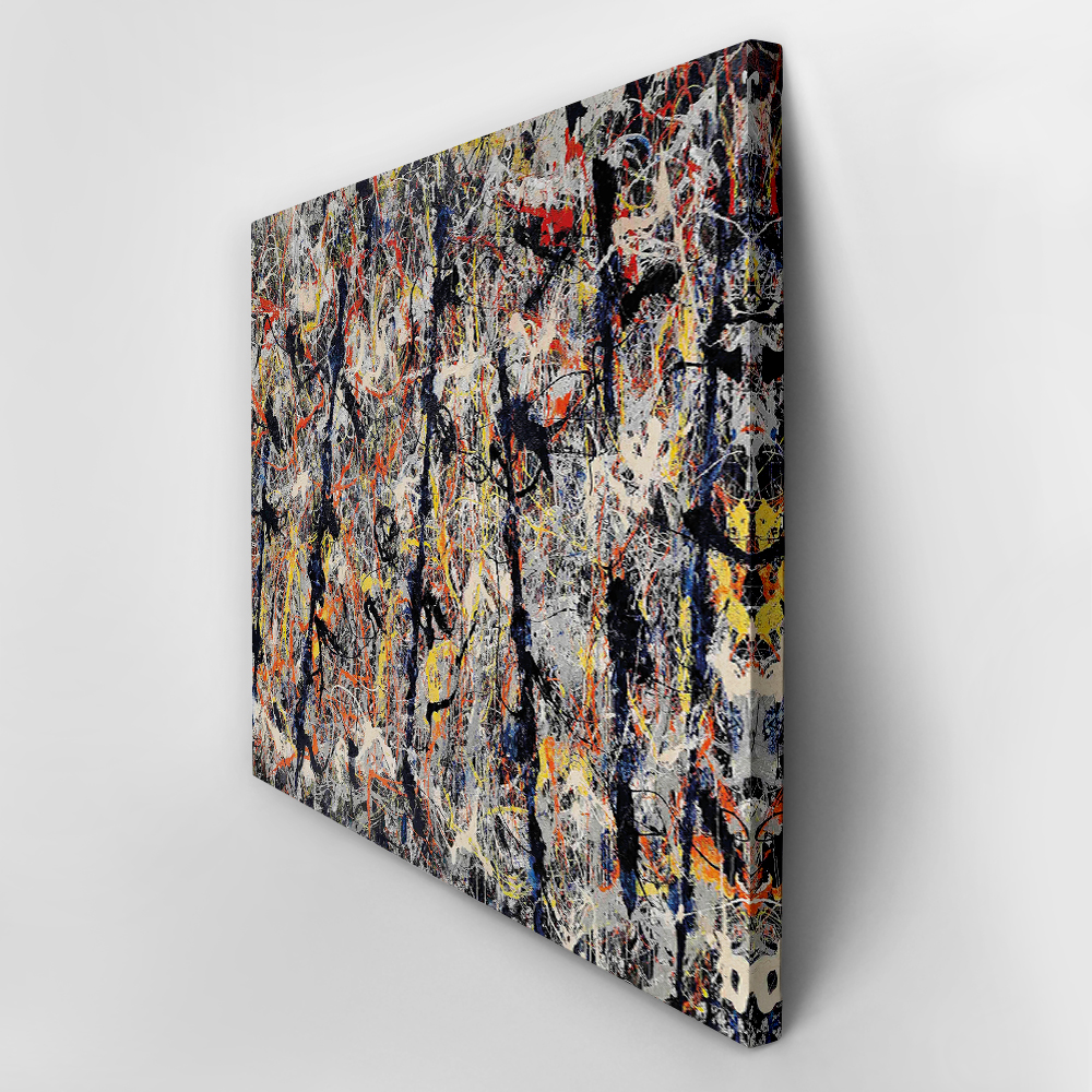 Πινακας σε καμβά JACKSON POLLOCK - BLUE POLES