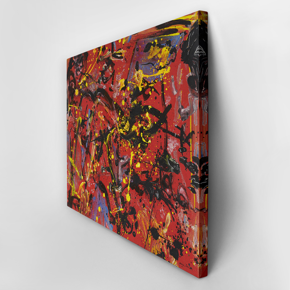 Πινακας σε καμβά JACKSON POLLOCK - RED COMPOSITION 1946