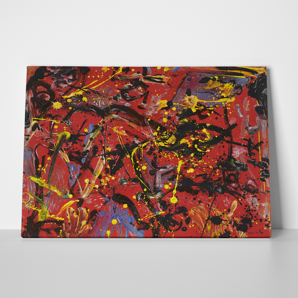 Πινακας σε καμβά JACKSON POLLOCK - RED COMPOSITION 1946