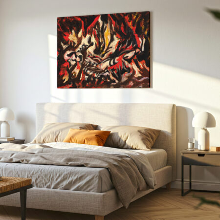 Πινακας σε καμβά JACKSON POLLOCK - THE FLAME - Pollock Jackson