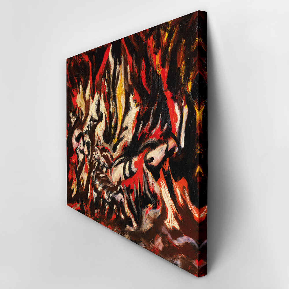 Πινακας σε καμβά JACKSON POLLOCK - THE FLAME