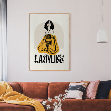 Πόστερ LADYLIKE WOMAN WITH DRESS - Πορτραιτα - Φιγουρες