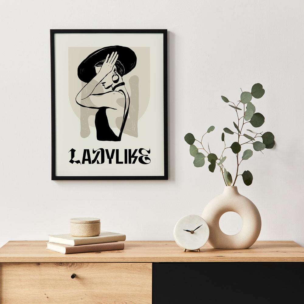 Πόστερ LADYLIKE WOMAN WITH HAT