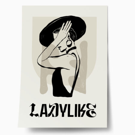 Πόστερ LADYLIKE WOMAN WITH HAT - Πορτραιτα - Φιγουρες Sticky 1