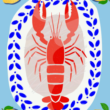 Πόστερ LOBSTER ILLUSTRATION - Food & Drink Sticky 3