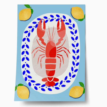 Πόστερ LOBSTER ILLUSTRATION - Food & Drink Sticky 1