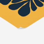 Πόστερ MATISSE STYLE FLORAL BLUE AND ORANGE