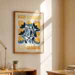 Πόστερ MATISSE STYLE FLORAL KEEP LEARNING KEEP GROWING