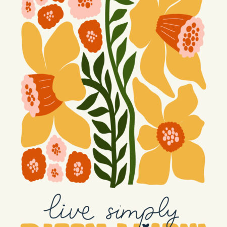 Πόστερ MATISSE STYLE FLORAL LIVE SIMPLY BLOOM WILDLY - Botanical - Λουλούδια Sticky 4