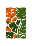Πόστερ MATISSE STYLE FLORAL RED AND GREEN