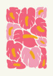 Πόστερ MATISSE STYLE PINK TROPICAL FLOWERS