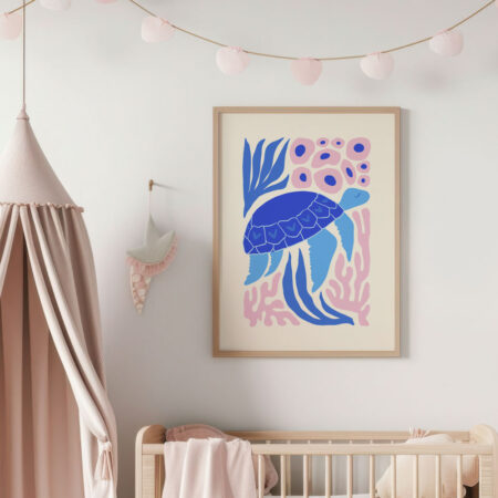 Πόστερ MATISSE STYLE SEA TURTLE - Παιδικά