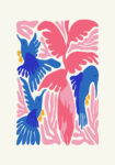 Πόστερ MATISSE STYLE TROPICAL BIRDS AND PLANTS