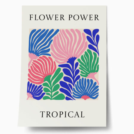 Πόστερ MATISSE STYLE TROPICAL FLOWER POWER 2 - Abstract - Αφηρημένα Sticky 1