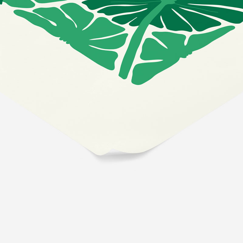 Πόστερ MATISSE STYLE TROPICAL ORANGE AND GREEN FLOWERS 2