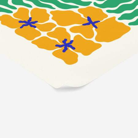 Πόστερ MATISSE STYLE TROPICAL ORANGE AND GREEN FLOWERS - Abstract - Αφηρημένα Sticky 2