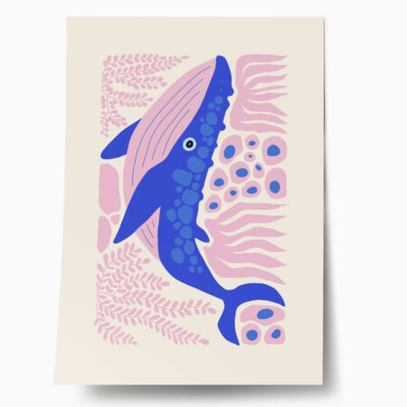 Πόστερ MATISSE STYLE WHALE - Παιδικά Sticky 1