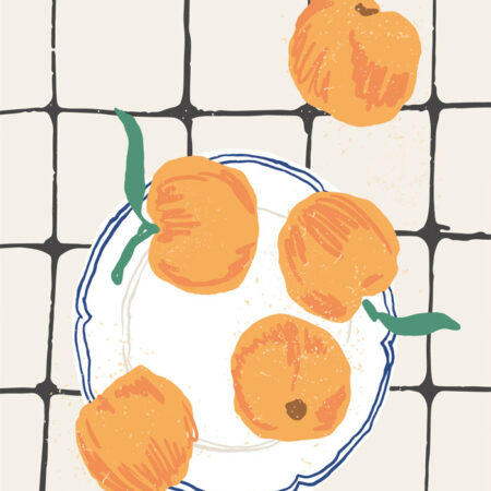 Πόστερ MINIMAL PEACHES - Food & Drink Sticky 3