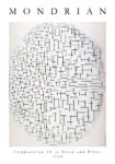 Πόστερ MONDRIAN - COMPOSITION 10 IN BLACK AND WHITE