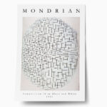 Πόστερ MONDRIAN - COMPOSITION 10 IN BLACK AND WHITE