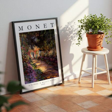 Πόστερ MONET - A PATHWAY IN MONET'S GARDEN - Διασημοι Ζωγραφοι