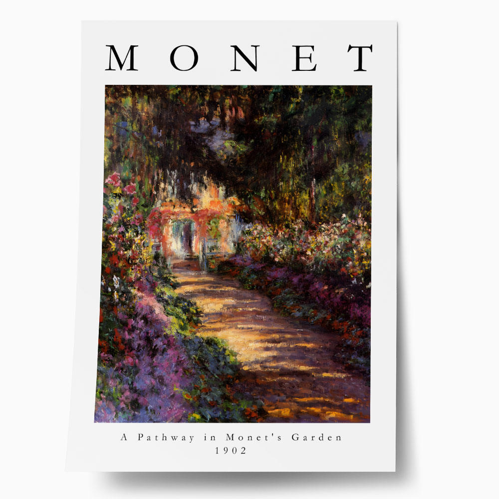 Πόστερ MONET - A PATHWAY IN MONET'S GARDEN