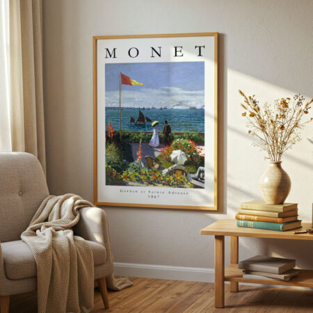 Πόστερ MONET - GARDEN AT SAINTE-ADRESSE - Διασημοι Ζωγραφοι