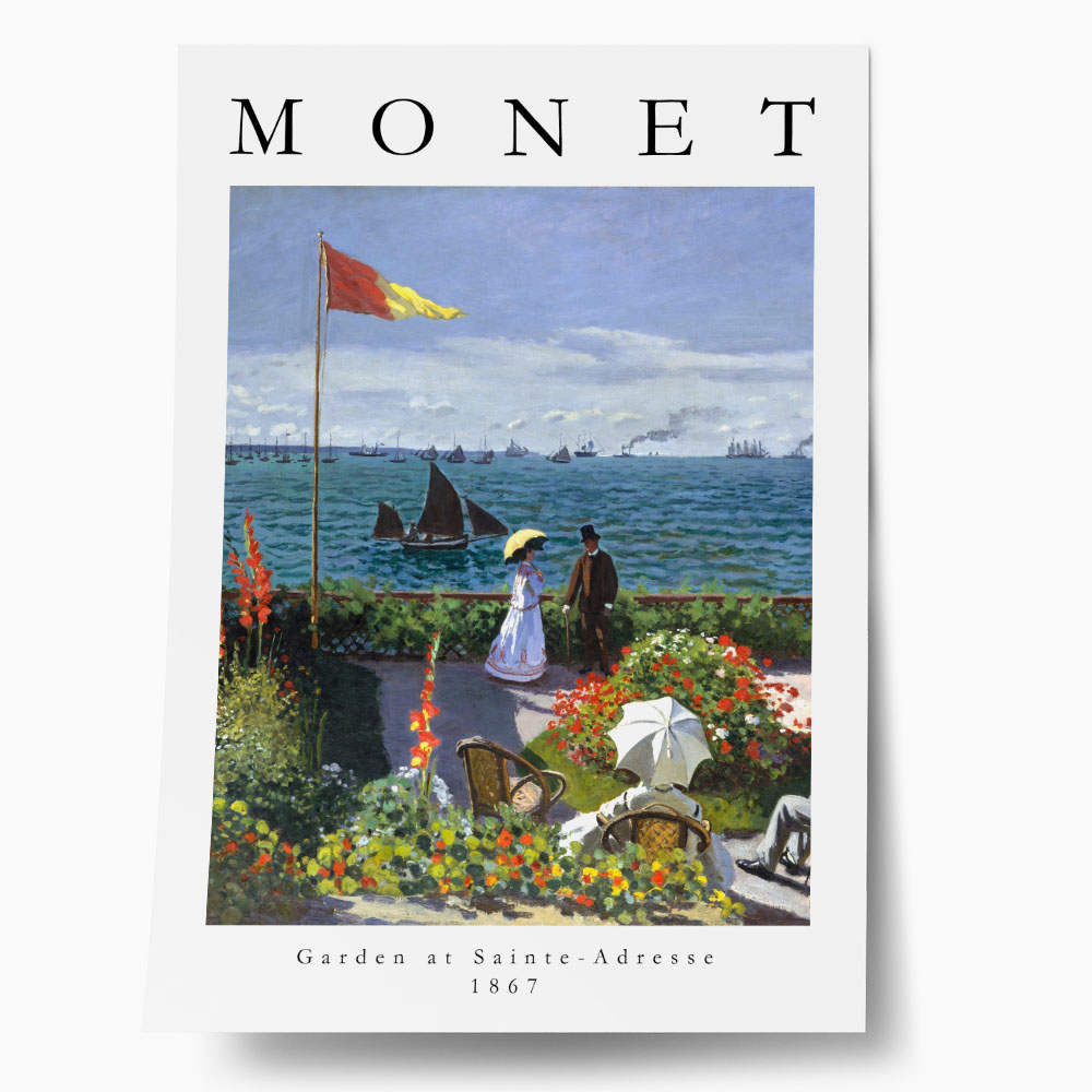 Πόστερ MONET - GARDEN AT SAINTE-ADRESSE