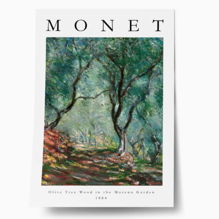 Πόστερ MONET - OLIVE TREE WOOD IN THE MORENO GARDEN - Διασημοι Ζωγραφοι Sticky 1