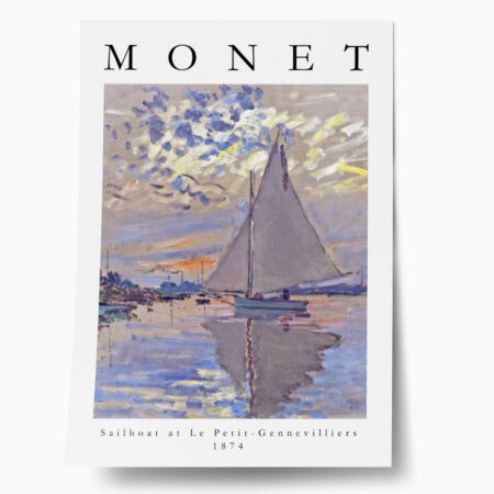 Πόστερ MONET - SAILBOAT - Διασημοι Ζωγραφοι Sticky 1