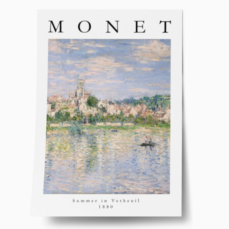 Πόστερ MONET - SUMMER IN VETHEUIL - Διασημοι Ζωγραφοι Sticky 1