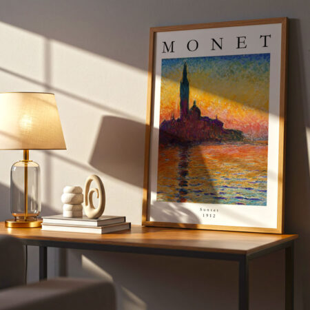 Πόστερ MONET - SUNSET - Διασημοι Ζωγραφοι