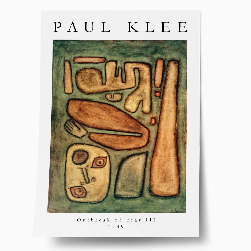 Πόστερ PAUL KLEE - OUTBREAK OF FEAR III