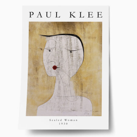 Πόστερ PAUL KLEE - SEALED WOMAN - Διασημοι Ζωγραφοι Sticky 1