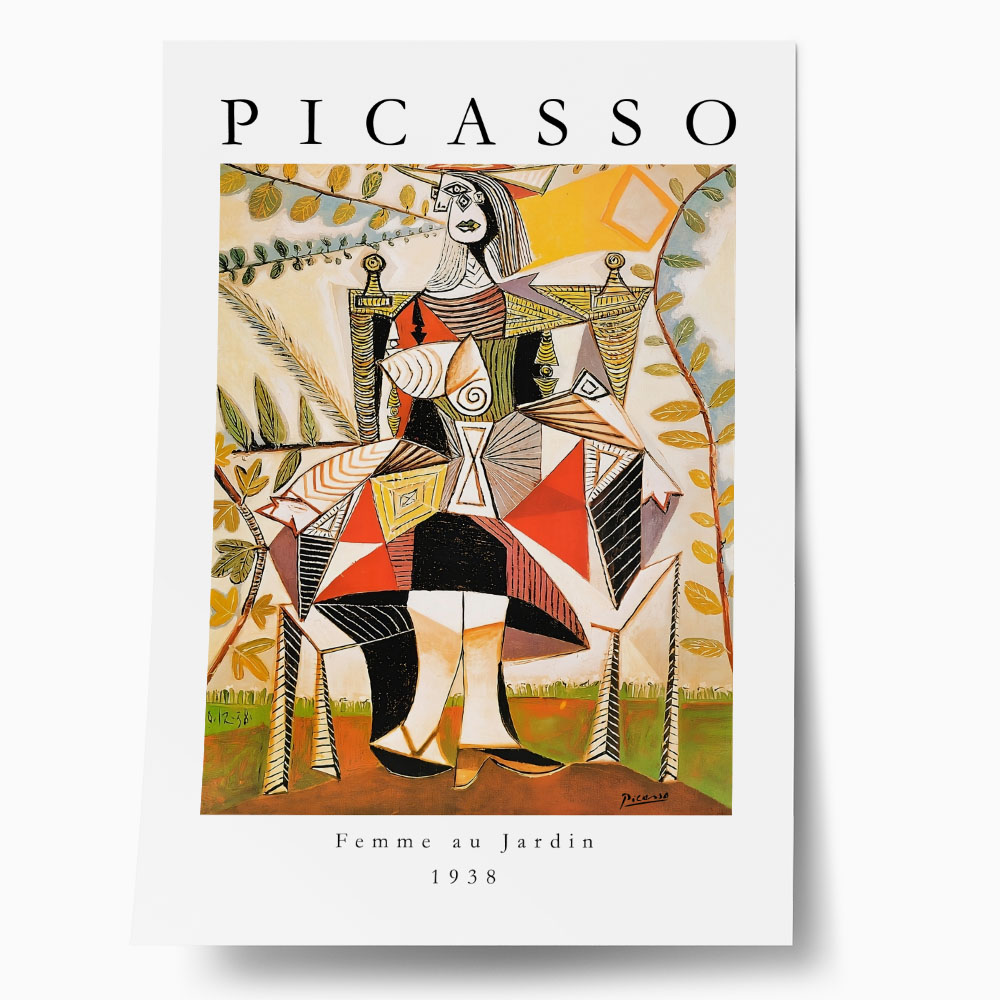 Πόστερ PICASSO - FEMME AU JARDIN