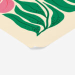 Πόστερ PINK AND GREEN ABSTRACT FLORAL