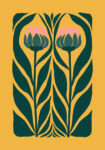 Πόστερ PINK AND GREEN FLOWERS 2