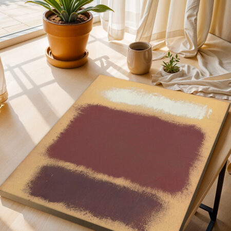 Πινακας σε καμβά ROTHKO - BEIGE BROWN RED WHITE - Rothko Mark