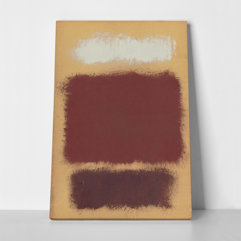 Πινακας σε καμβά ROTHKO - BEIGE BROWN RED WHITE