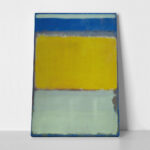 Πινακας σε καμβά ROTHKO - BLUE YELLOW MINT